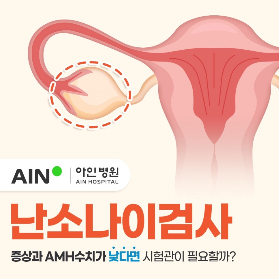 인천난소나이검사 증상과 amh수치가 낮다면 시험관이 필요할까?